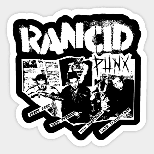 white type punx Sticker